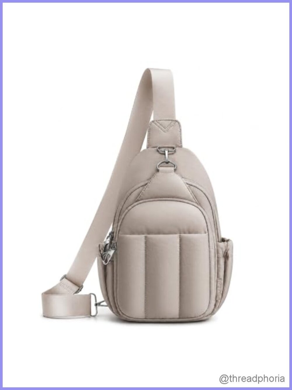Women's Anti-Theft Crossbody Sling Bag RFID Blocking Puffer Travel Purse